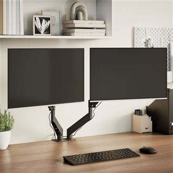 Braço para monitor duplo vidaXL | ecrã de 27" máximo mola a gás 20 kg - 1
