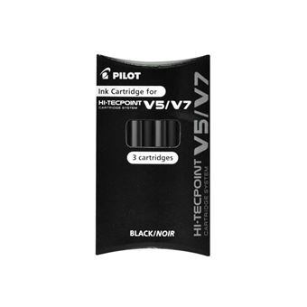 Recarga para Canetas Pilot V5/V7 | Preto - 1