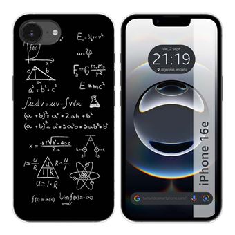 Capa TUMUNDOSMARTPHONE de silicone para iPhone 16e (6.1) Fórmulas de design Desenhos - 1