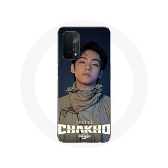 Capa Maniacase para Oppo A74 5G Imagem dos 7 membros do Bangtan Sonyeondan (BTS) apresentando o V e Jooan com o título &quot;&quot;&quot;&quot;7 Fates Chakho&quot;&quot;&quot;&quot;. - 1
