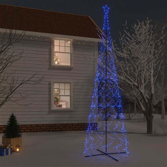 Árvore de Natal em Cone vidaXL | 3000 Luzes LED | 230x800 cm | Azul - 1