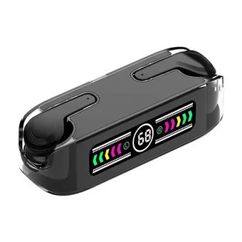 Auscultadores Bluetooth 5.3 Klack M12 MAX | Stereo Headset com ecrã digital | Desporto | Jogos | Preto - 1