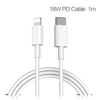Cabo 100cm para iPhone 11 Pro Lighting Phonecare para Type C com Tecnologia PD Certificado MFI - Branco - 1