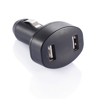 Carregador Design Gifts com 2 Portas USB para Carro - Preto - 1