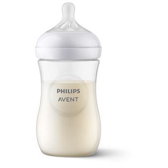 Biberão Philips AVENT Natural Response SCY903/01 Biberão 260ml, tetina T3 | Transparente - 1