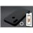Conjunto com Película de Vidro Temperado e Capa Skyhe para Huawei Y7 2019 Gel Preto_0