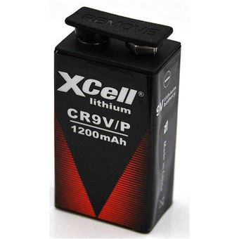 Pilha Xcell CR9V/P | 9 V | 1200mAh para Detector de Fumo / Central Alarme - 1