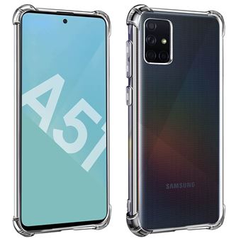Capa Protetora Avizar para Samsung Galaxy A51 | Silicone | Flexível|  Bumper | Resistente - Transparente - 1