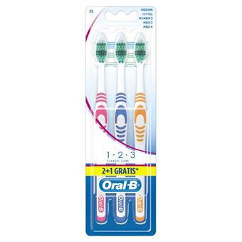 Escova de dentes Oral-B 3014260818388 | Azul, Laranja, Rosa, Branco - 1