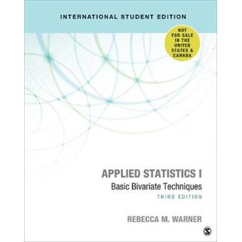 Applied Statistics I  International Student Edition Basic Bivariate Techniques - 1