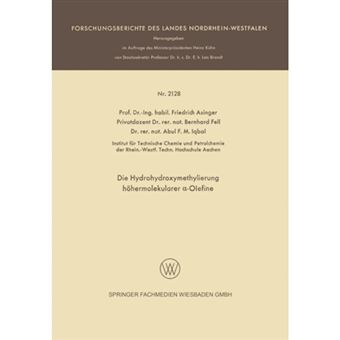 Die Hydrohydroxymethylierung Hohermolekularer -Olefine - Paperback / softback - 1970 - 1