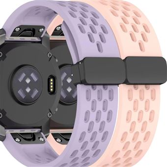 Pack 2x Bracelete Antiimpacto SnapFlow para Garmin MARQ Captain Gen 2 Lavanda e Rosa - 1
