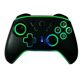 Comando Wireless com LED skyhe SN2208 | Compatível PC, Android, iOS, Switch e PS3 | Preto - 1