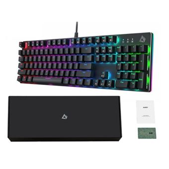 Teclado Gaming RGB Mechanical AUKEY KM-G12 | Layout ES - Preto - 1