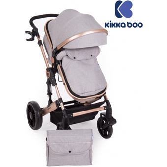 Carrinho Kikka Boo | Darling 3 em 1 Transformável Cinza - 1