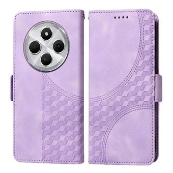 Capa FLOODKING para Xiaomi Redmi A4 | Design Acolchoado | Couro PU Premium | Roxo - 1