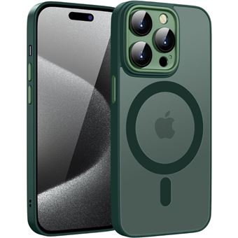 Capa Semitransparente Magsafe Antiimpacto para Iphone 12 - Verde - 1