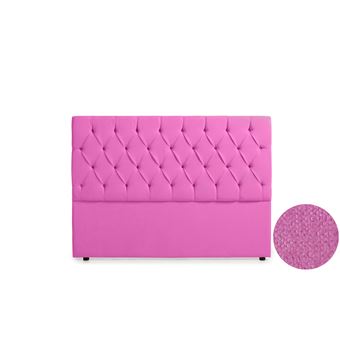 Cabeceira Estofada Moonia Capri Aqualine | 220 X 120 X 12 cm | Fucsia - 1