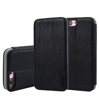 Capa TPU + PU preto para Apple iPhone 8 Plus