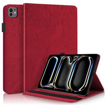 Capa GANGXUN para iPad Pro 11 2024 | Suporte para Caneta Stylus | Proteção em TPU | Vermelho - 1