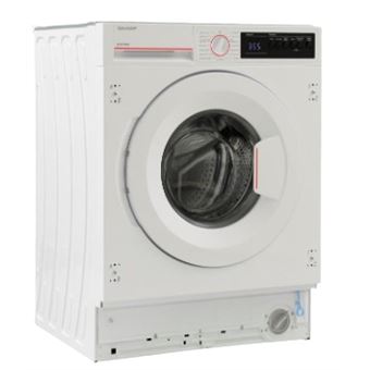 Máquina de Lavar Roupa Sharp ES-NIB814BWNA | 8 Kg | 1400 RPM | A | Branco - 1
