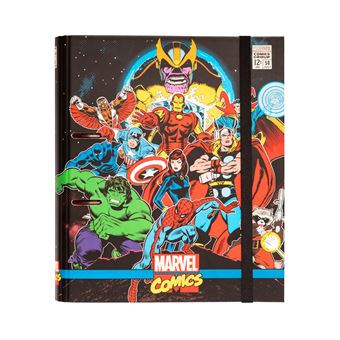 Pasta 2 Aneis Troquelada Premium Marvel Comics Avengers