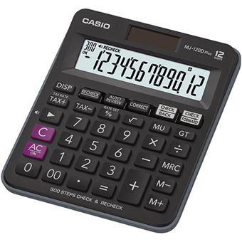 Calculadora Básica Casio MJ-120D Plus | Preto - 1