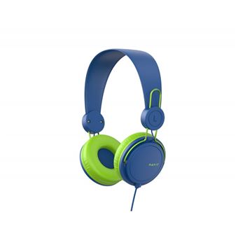 Auscultadores Havit H2198D com Cabo Jack 3.5mm - Azul/Verde - 1
