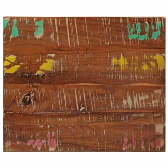 Tampo de Mesa Retangular vidaXL | 60x50x2,5 cm | madeira recuperada maciça - 1