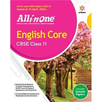 Cbse All In One English Core Class 11 202223 Edition As Per Latest Cbse Syllabus Issued On 21 April 2022 - 1