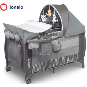 Cama de Viagem Lionelo Sven Plus Scandi | Cinzento - 1