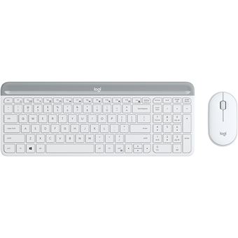 Teclado Wireless + Rato Logitech 920-009201 | Idioma: Nórdico | Branco - 1
