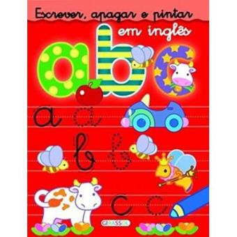 Escrever, Apagar E Pintar Em Ingles. Abc - 1