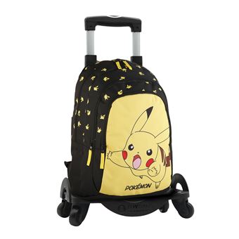 Mochila DAM Pokemon Pikachu com Compartimento Duplo + Trolley | 31x18x42 cm - 1