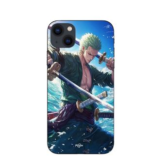 Capa Maniacase para iPhone 14 Plus One Piece Roronoa Zoro espada anime manga - 1