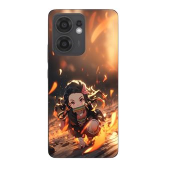 Capa Maniacase para Oppo Reno 13F | Demon Slayer Nezuko 3D arte anime Manga - 1