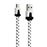 Cabo USB Avizar para Micro-USB Antinós 2.1A Branco - Remax 3 Metros_1