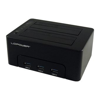 Docking Station para Discos Rígidos LC-Power LC-DOCK-U3-HUB | Preto - 1