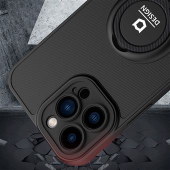 Capa e Tpu magunivers com Suporte para Anéis e Protecção Da Lente Da Câmara Preto Preto para Iphone 13 Pro 6.1'' - 1