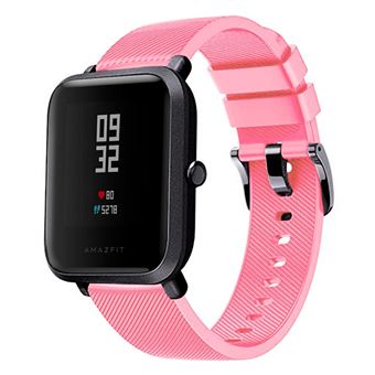 Correia / Bracelete Amazfit Bip Liso Rosa - 1
