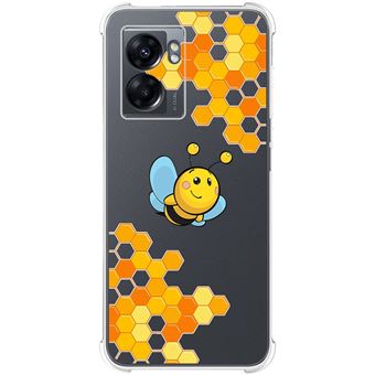 Capa Tumundosmartphone de silicone anti-choque para Oppo A77 5G design de abelha de desenho animado - 1