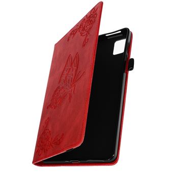 Capa Fólio Avizar Para Realme Pad Mini Padrão Borboleta Flores Função Carteira Suporte Vídeo - 1