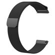 Pulseira de aço inoxidável Substituição WISETONY para Fitbit Versa 195mm Preto