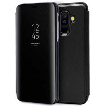 Capa Livro COOL para Samsung A605 Galaxy A6 Plus Clear View Preto - 1