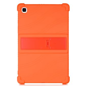 Capa de Silicone Magunivers para Samsung Galaxy Tab A7 10.4 (2020) T500 com Suporte Deslizante - Laranja - 1