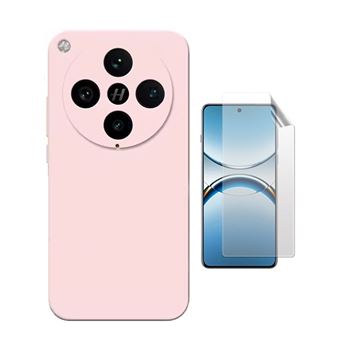 Kit Película Protectora de Hydrogel Frente + Capa Proteção Silicone Gift4Me para Oppo Find X8 Pro | Rosa - 1