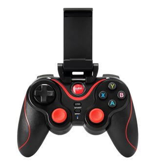 Comando Wireless com Suporte para Telemóvel skyhe X3 | Compatível com Android, iOS, PC, PS3 | Preto - 1