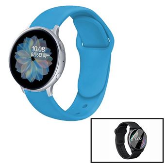 Kit Phonecare | Pulseira Bracelete SmoothSilicone + Película Hydrogel para Garmin Marq Driver Performance Edition - Azul Céu - 1