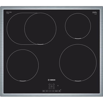 Placa de Indução Bosch Serie 4 PIF645BB5E | Elétrica | 58.3 cm | 4 Zonas | Preto - 1