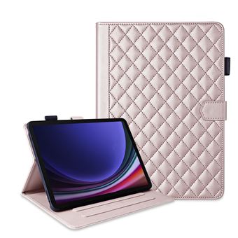 Capa FLOODKING para Samsung Galaxy Tab S10 FE | Tipo Livro | Acolchoada com Suporte | Fecho Magnético | Rosa - 1